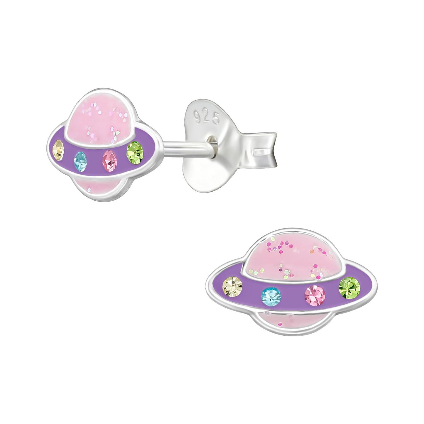 Kinder Ohrringe Saturn aus 925 Silber