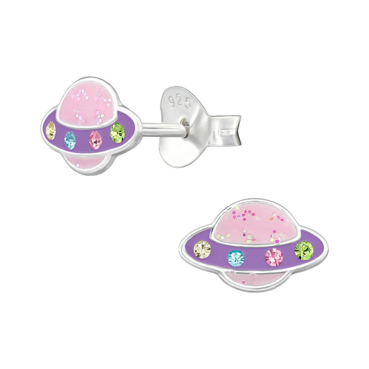 Kinder Ohrringe Saturn aus 925 Silber