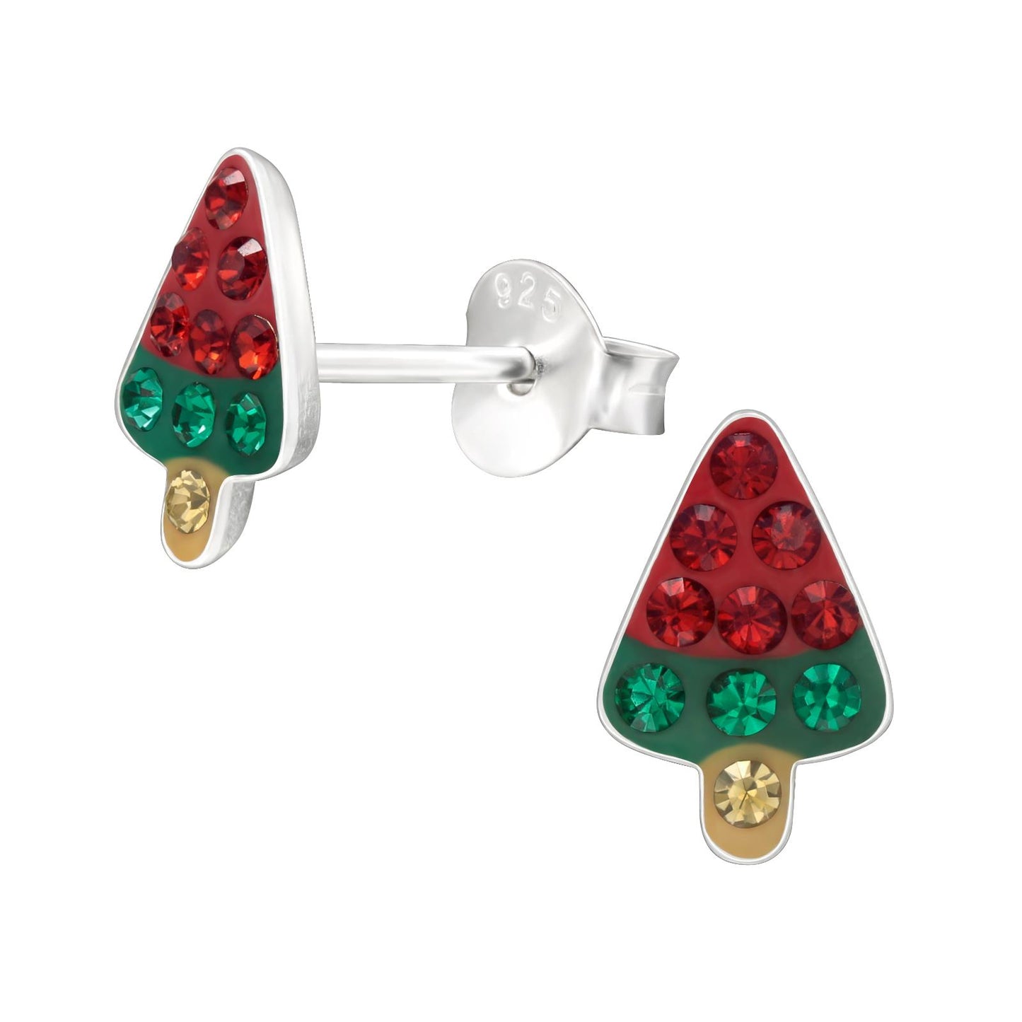 Kinder Ohrringe Wassermelone aus 925 Silber
