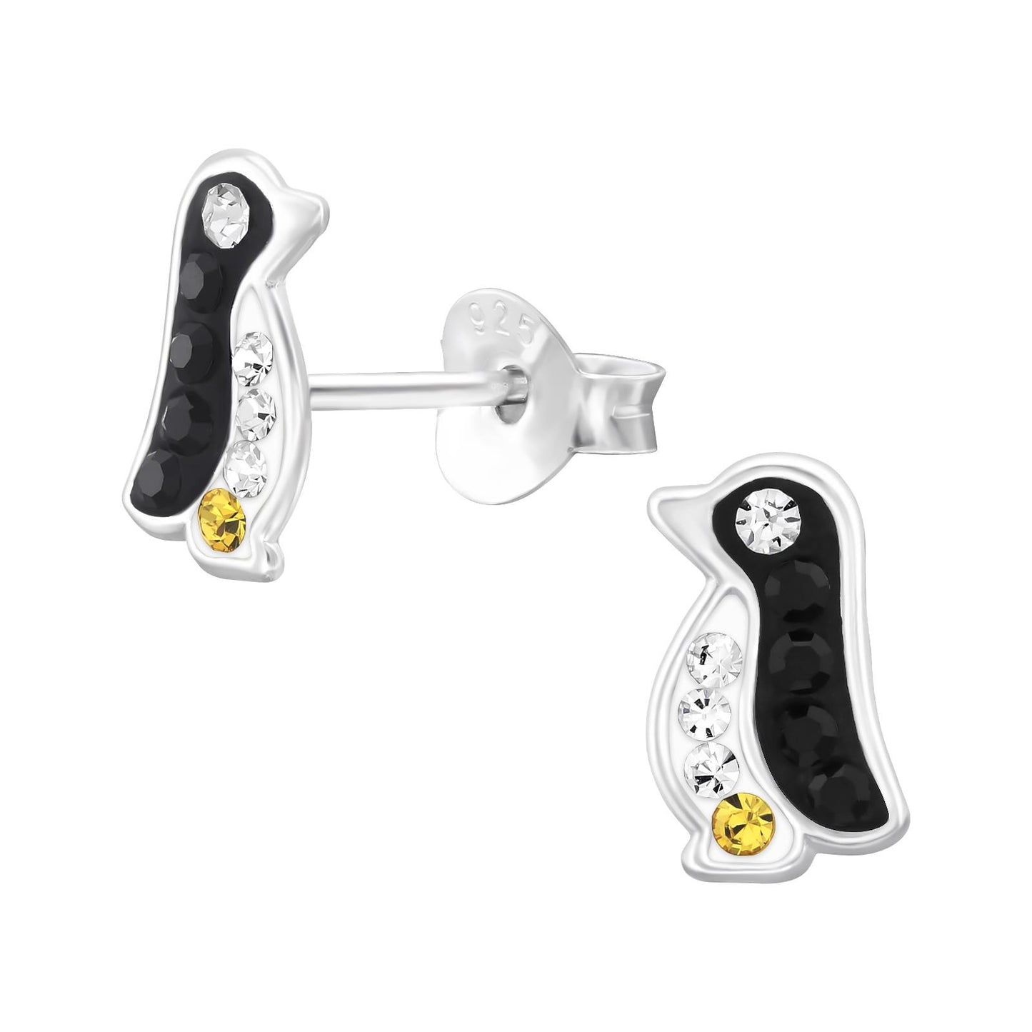 Kinder Ohrringe Pinguin aus 925 Silber