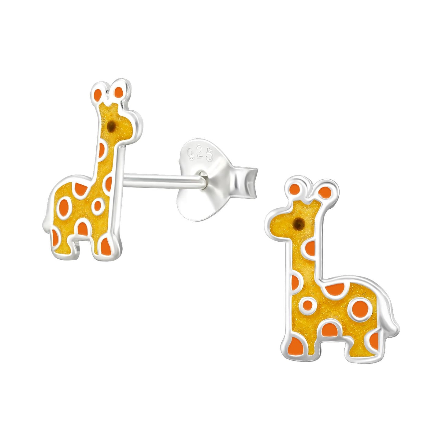Kinder Ohrringe Giraffe aus 925 Silber