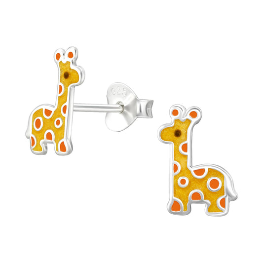 Kinder Ohrringe Giraffe aus 925 Silber