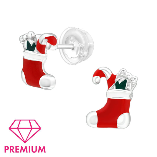 Kinder Ohrringe Socken aus 925 Silber