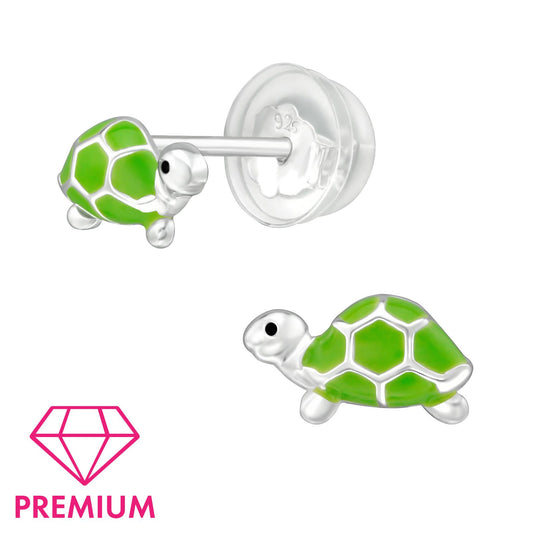 Kinder Ohrringe Schildkröte aus 925 Silber