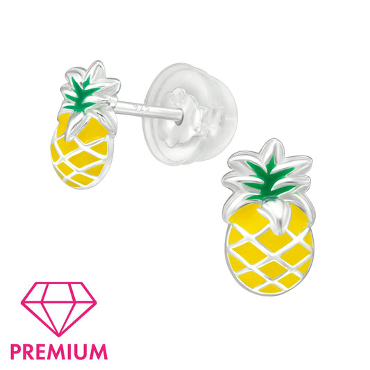 Kinder Ohrringe Ananas aus 925 Silber