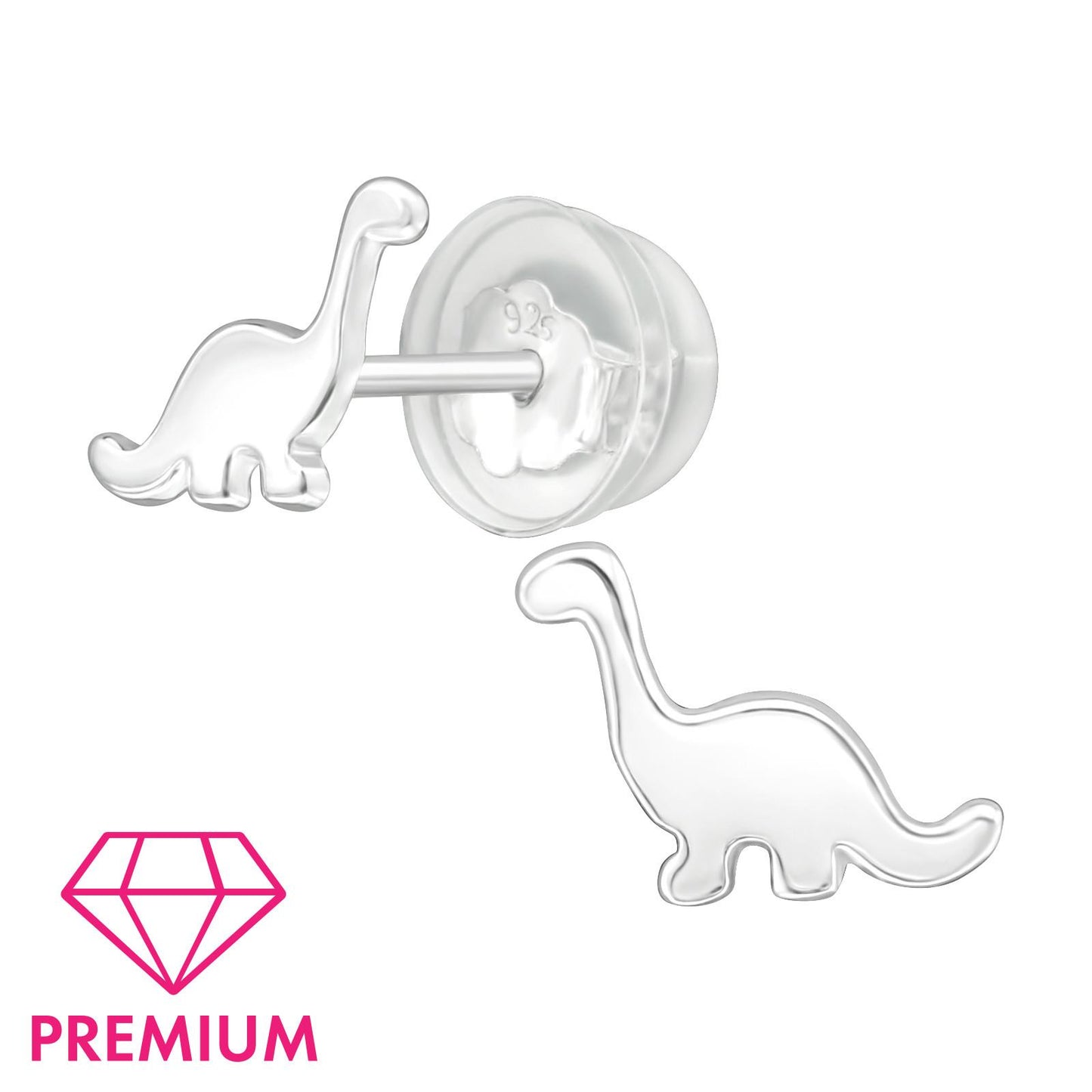 Jungen Ohrringe Dinosaurier aus 925 Silber