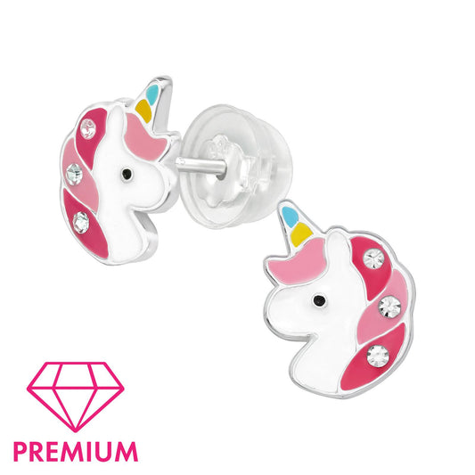 Girls' Unicorn Earrings made of 925 Silver
