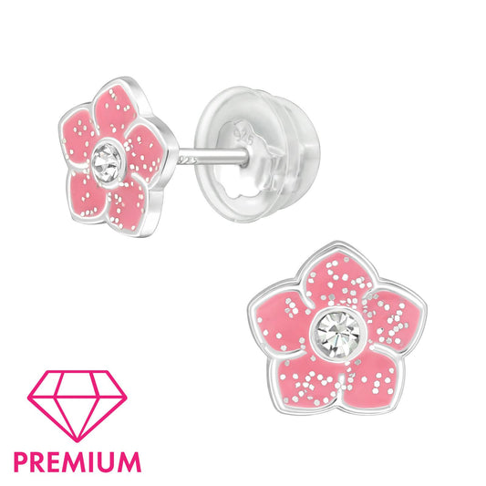Mädchen Ohrringe Blumen aus 925 Silber