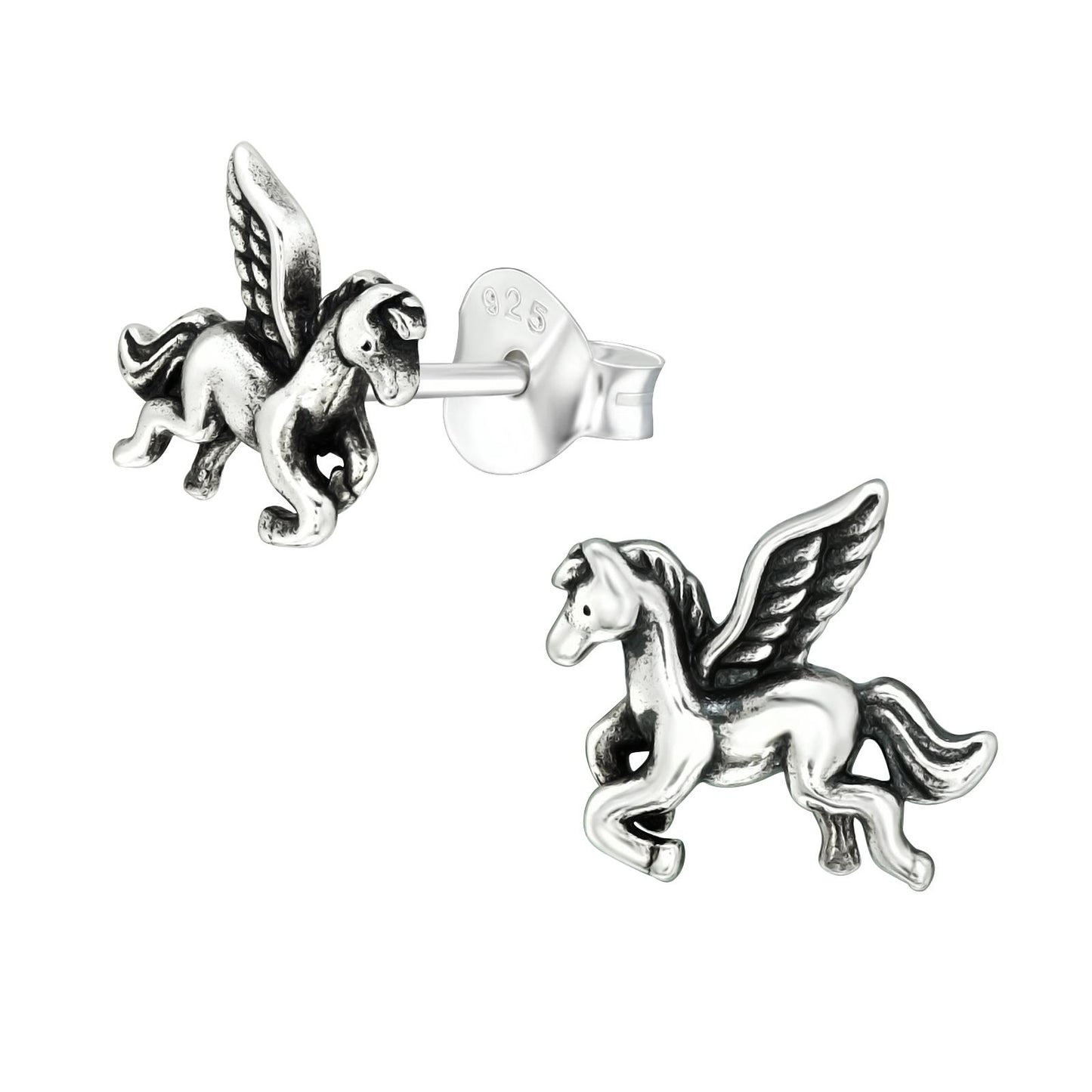Kinder Ohrringe Pegasus aus 925 Silber