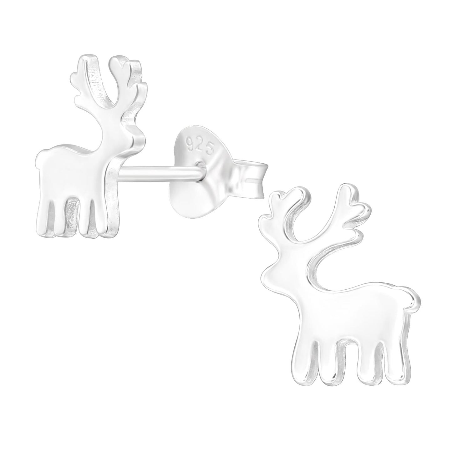 Kinder Ohrringe Rentier aus 925 Silber