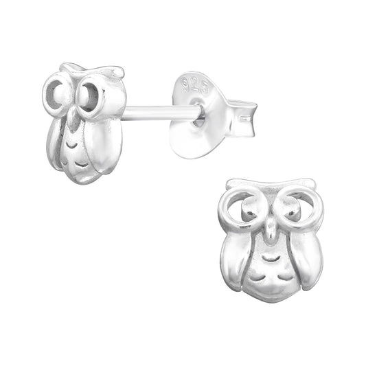 Mädchen Ohrringe Eulen aus 925 Silber