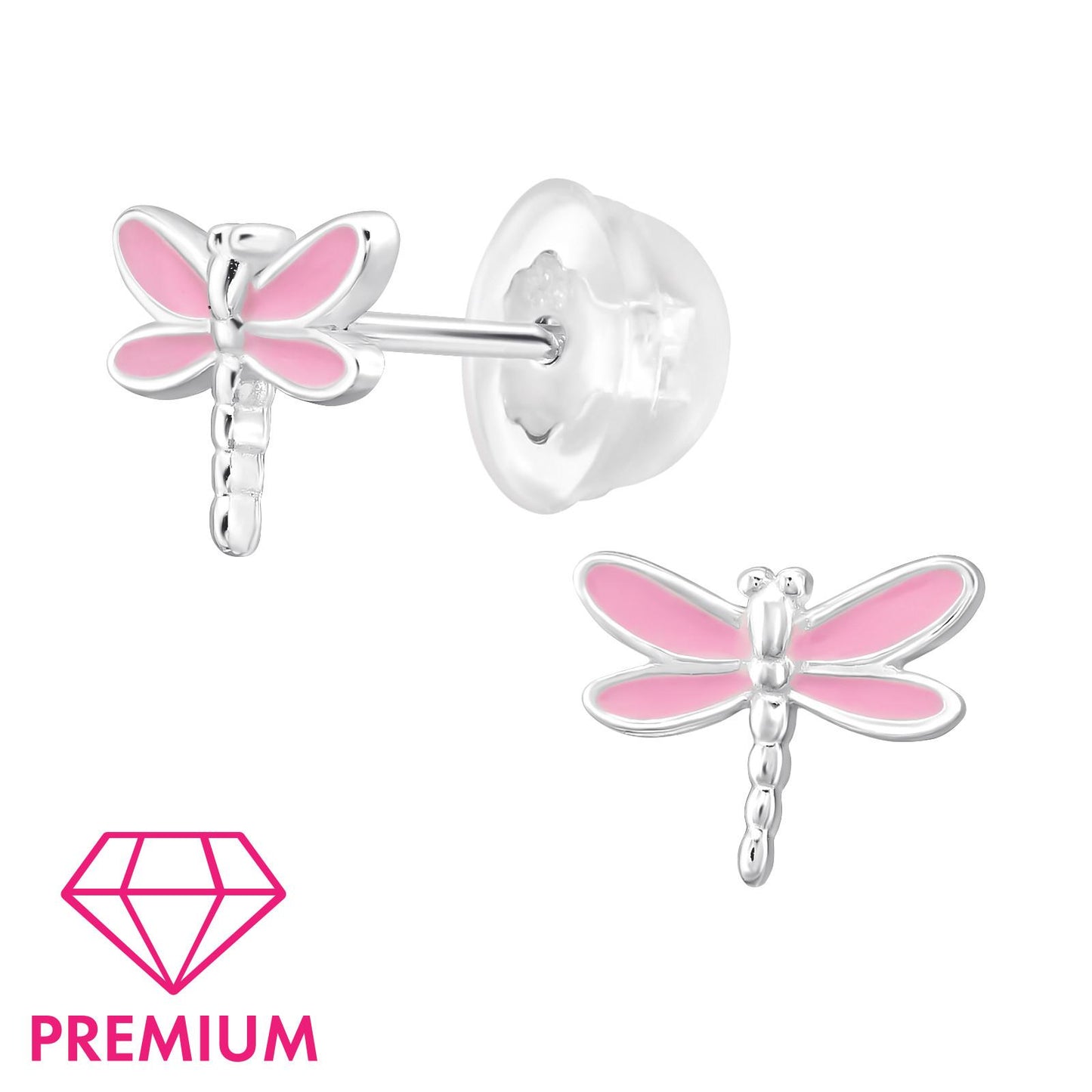 Kinder Ohrringe Dragonfly aus 925 Silber