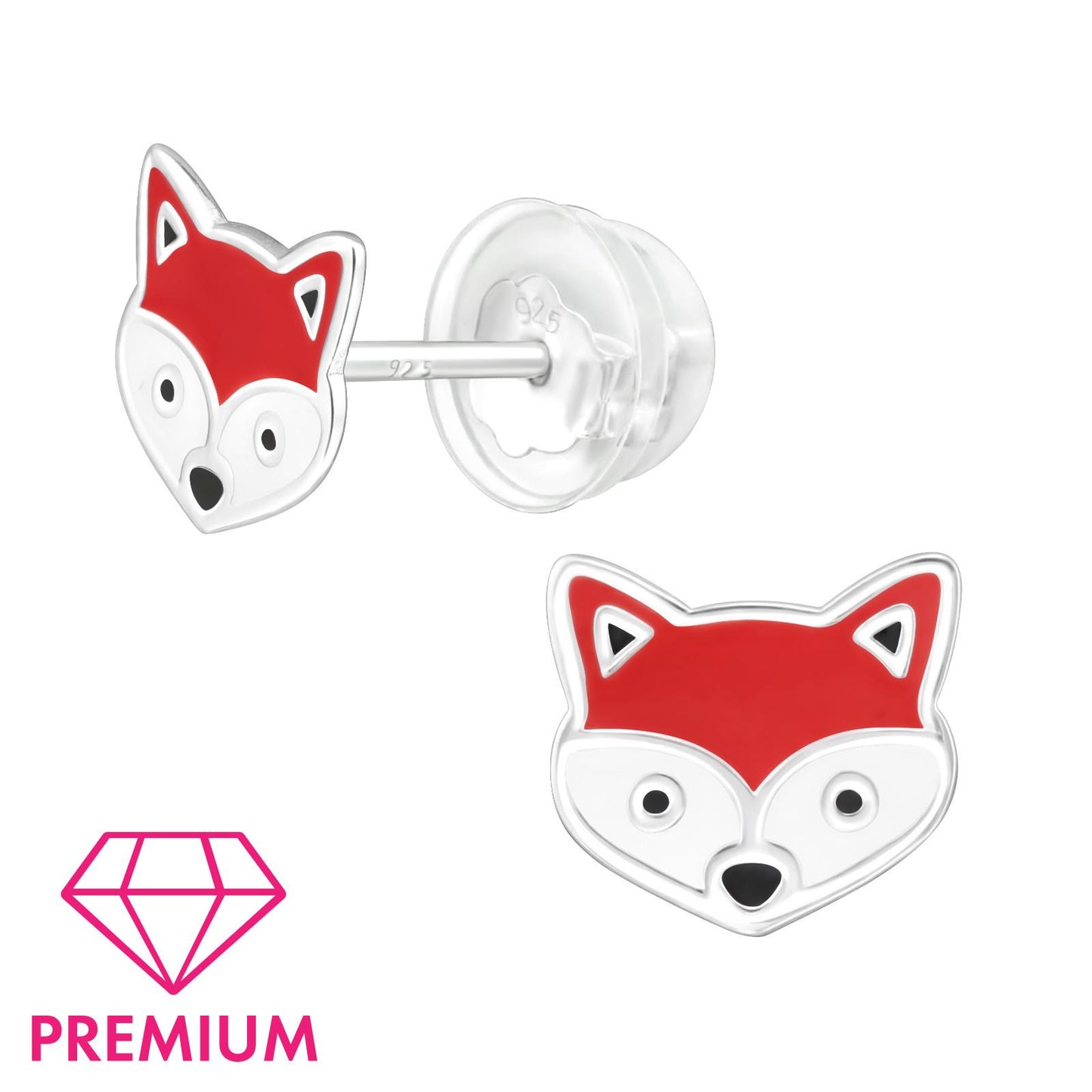 Kinder Ohrringe Fuchs aus 925 Silber