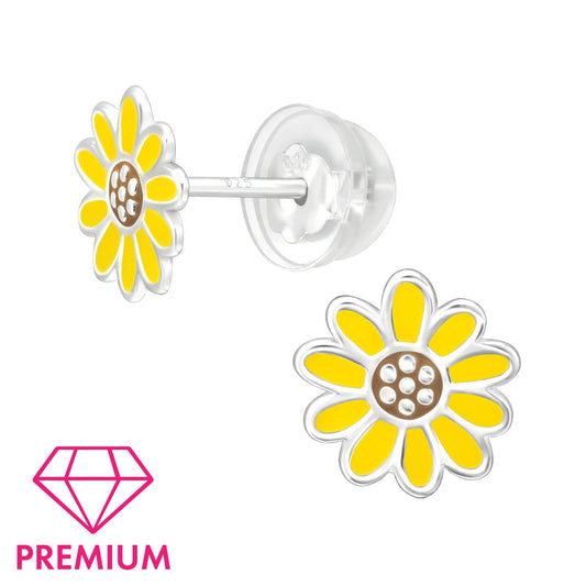 Mädchen Ohrringe Sonnenblumen aus 925 Silber