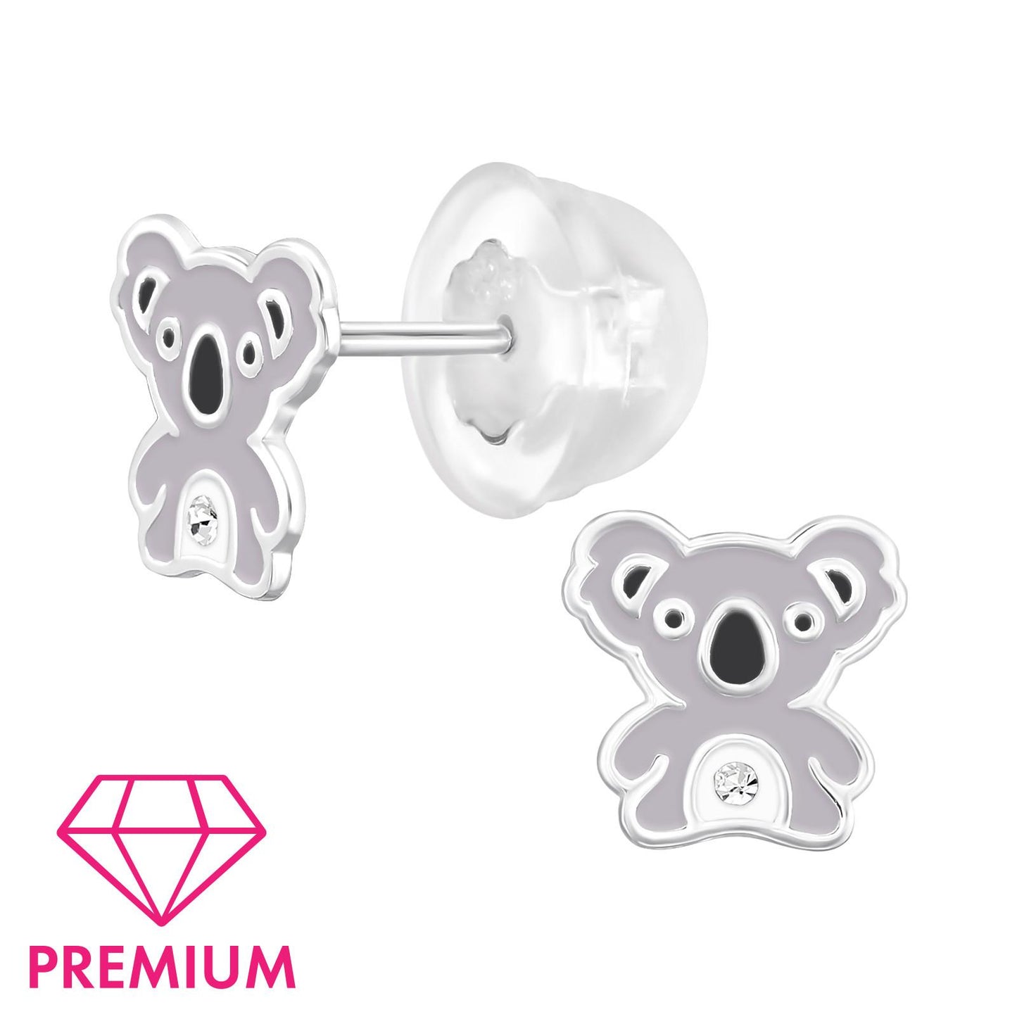 Kinder Ohrringe Koala aus 925 Silber