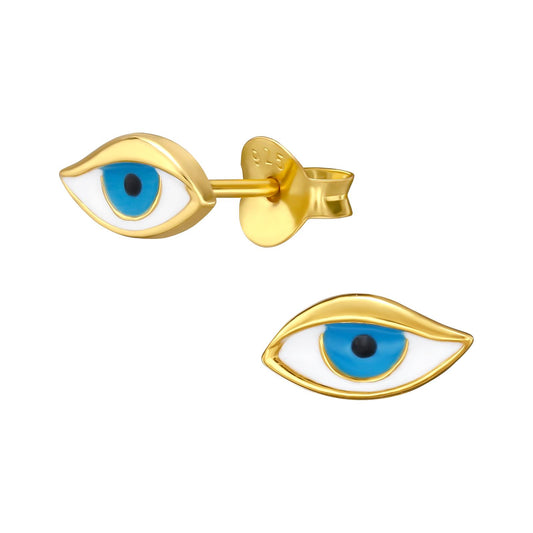 Kinder Ohrringe Evil Eye aus 925 Silber