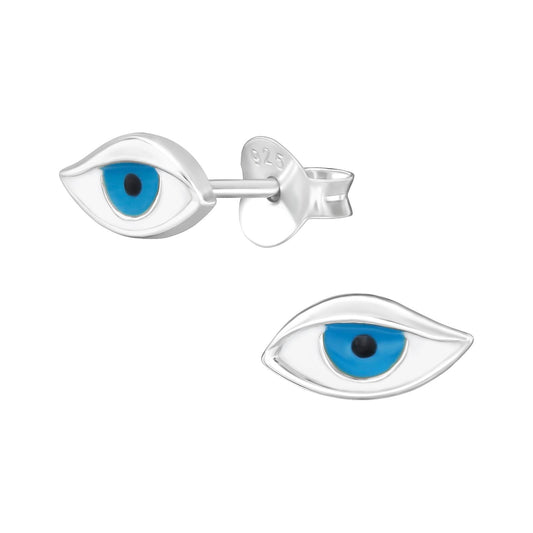 Kinder Ohrringe Evil Eye aus 925 Silber