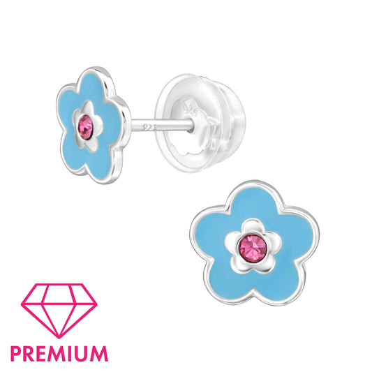 Mädchen Ohrringe Blumen aus 925 Silber