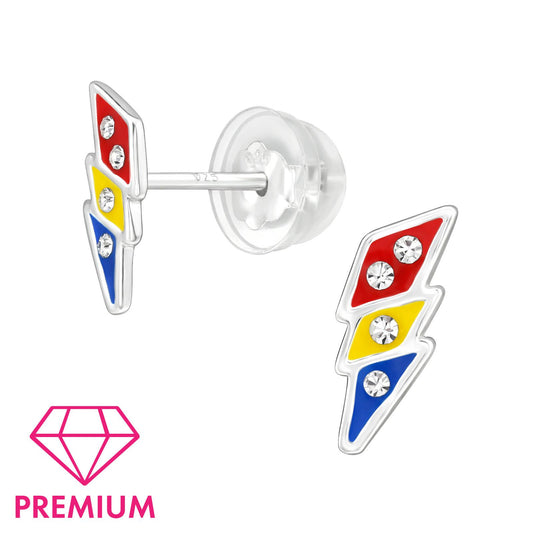 Kinder Ohrringe Blitz aus 925 Silber