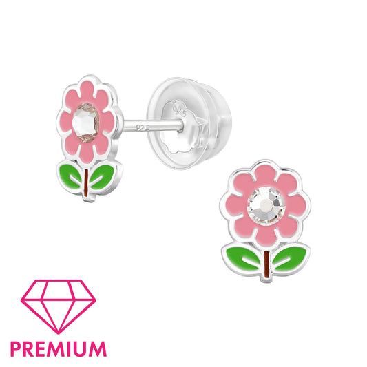 Mädchen Ohrringe Blumen aus 925 Silber
