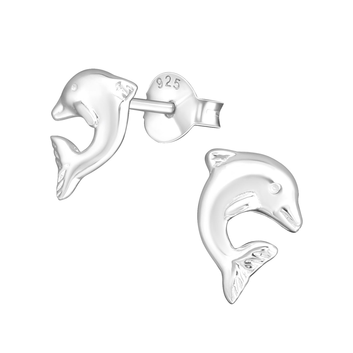 Kinder Ohrringe Delfin aus 925 Silber