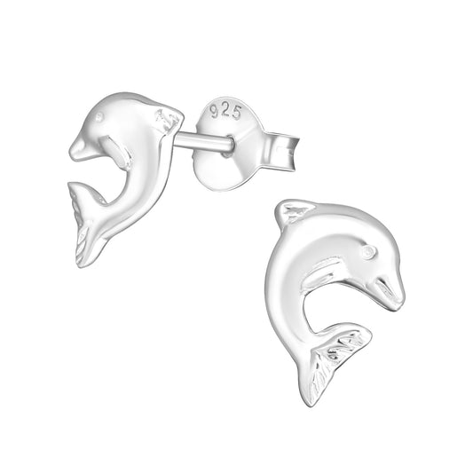 Kinder Ohrringe Delfin aus 925 Silber