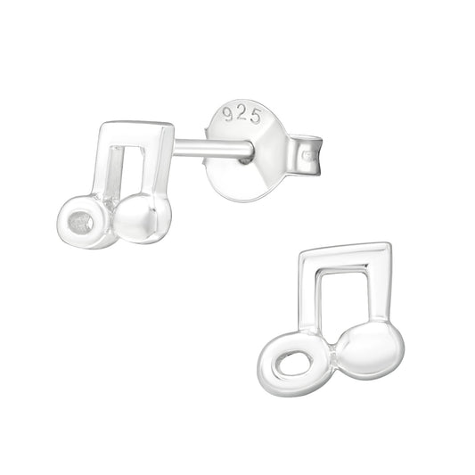 Kinder Ohrringe Musiknote aus 925 Silber