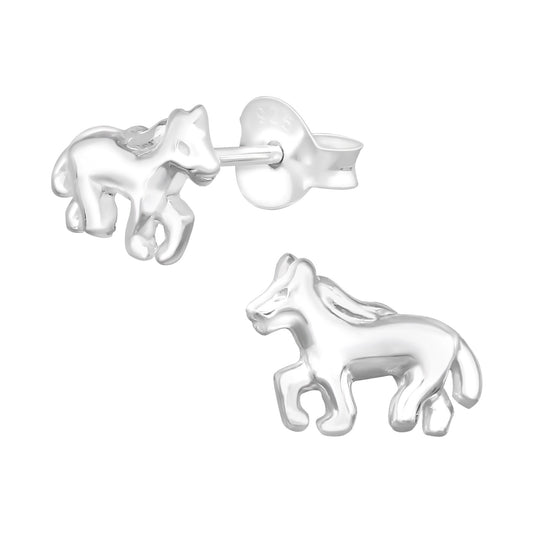 Mädchen Ohrringe Pferd aus 925 Silber