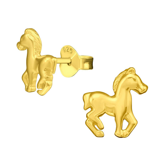 Mädchen Ohrringe Pferd aus 925 Silber