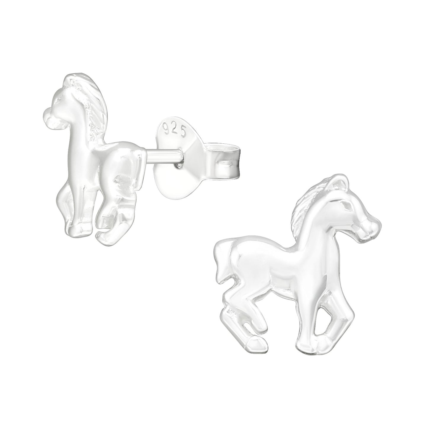 Mädchen Ohrringe Pferd aus 925 Silber