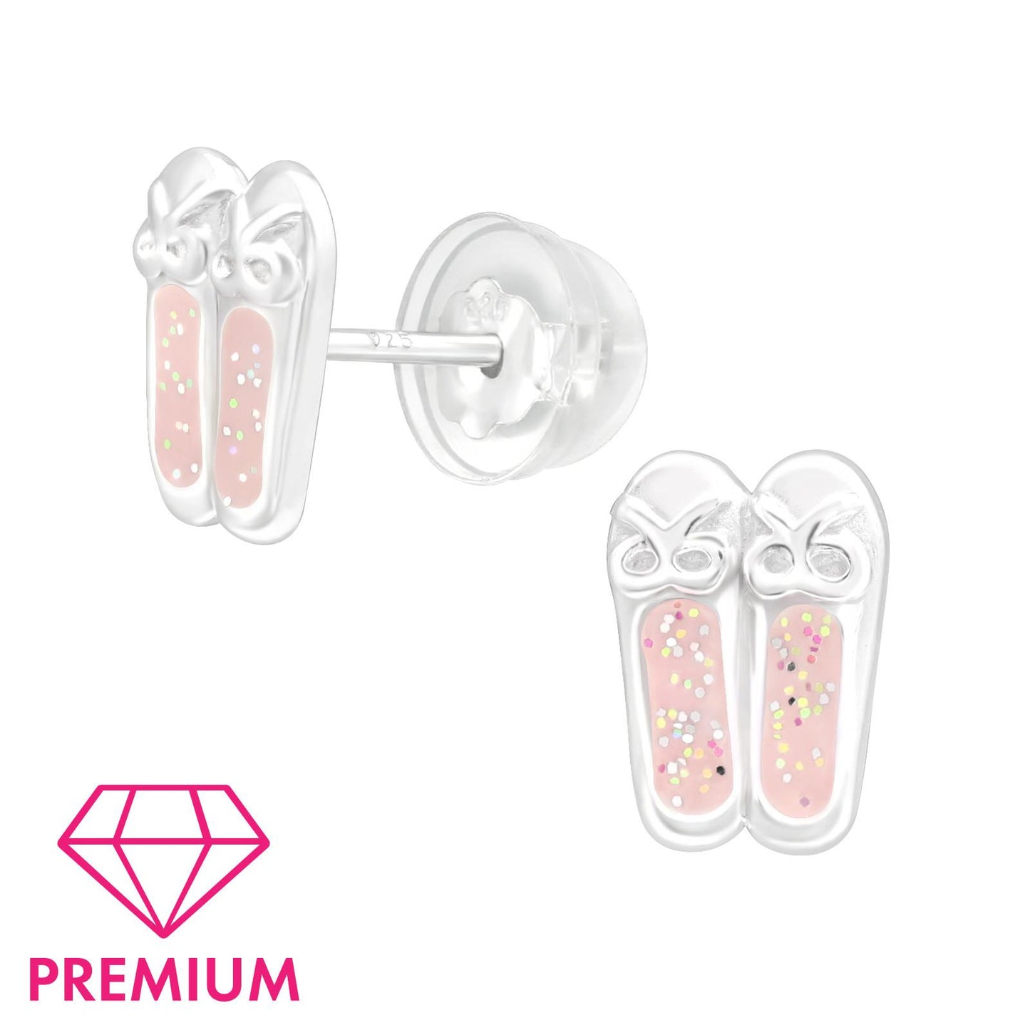 Kinder Ohrringe Ballerina aus 925 Silber