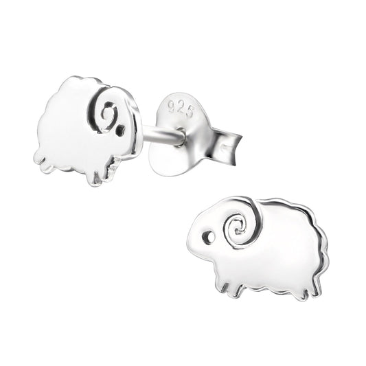 Kinder Ohrringe Schaf aus 925 Silber