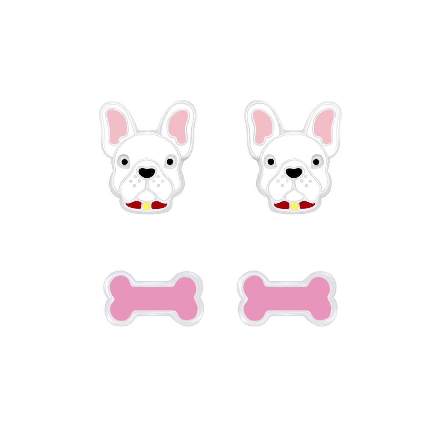 Kinder Ohrringe-Set Hundeliebhaber aus 925 Silber