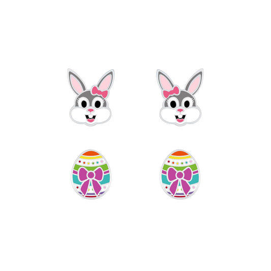 Kinder Ohrringe-Set Ostern aus 925 Silber