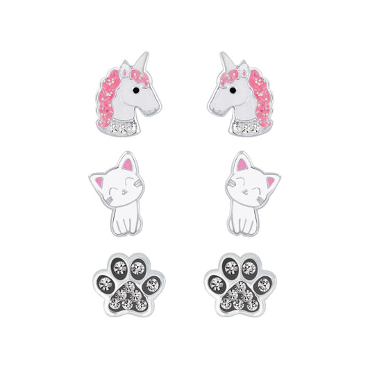Kinder Ohrringe-Set Best Seller Kids aus 925 Silber