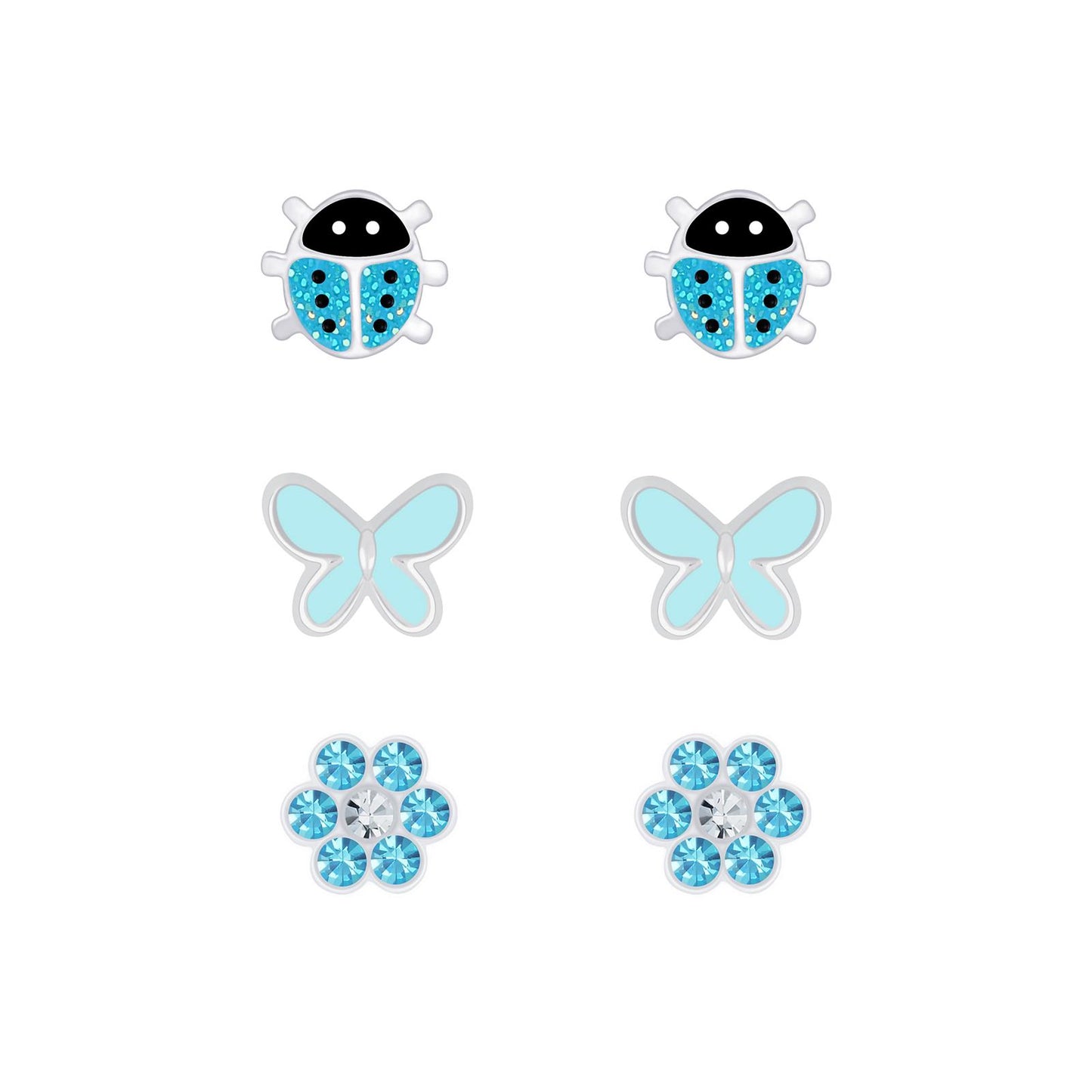 Kinder Ohrringe-Set aus 925 Silber