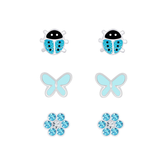 Kinder Ohrringe-Set aus 925 Silber