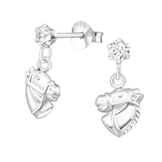 Mädchen Ohrringe Pferd aus 925 Silber