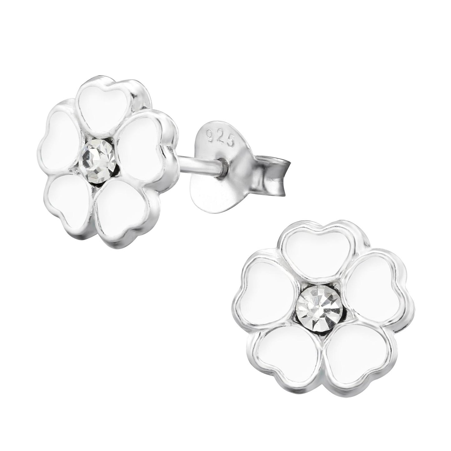 Mädchen Ohrringe Blume aus 925 Silber