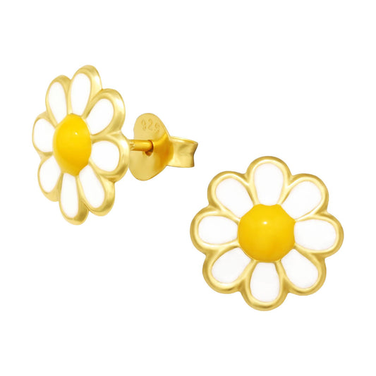 Mädchen Ohrringe Blume aus 925 Silber