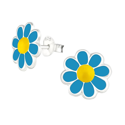 Mädchen Ohrringe Blume aus 925 Silber