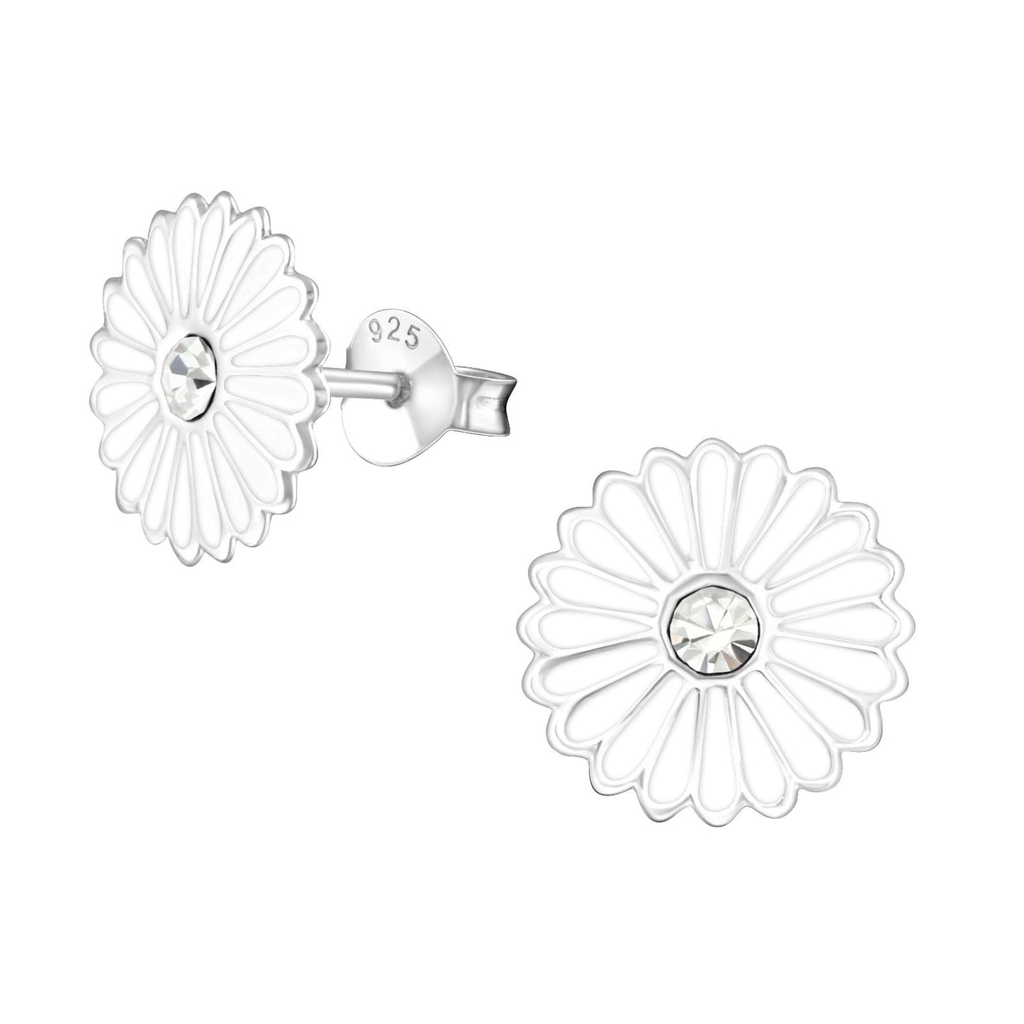 Mädchen Ohrringe Blume aus 925 Silber