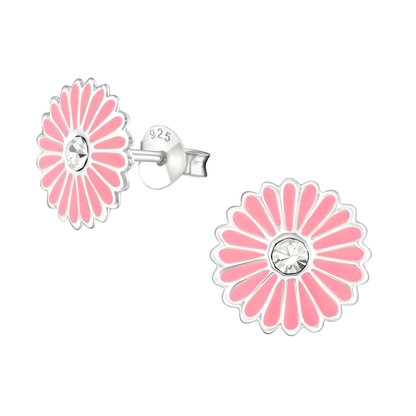 Mädchen Ohrringe Blume aus 925 Silber
