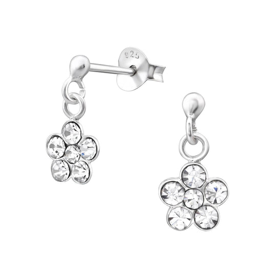 Mädchen Ohrringe Blume aus 925 Silber