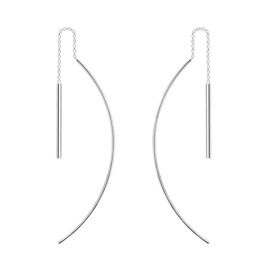 Kinder Ohrringe Stab Hängende aus 925 Silber