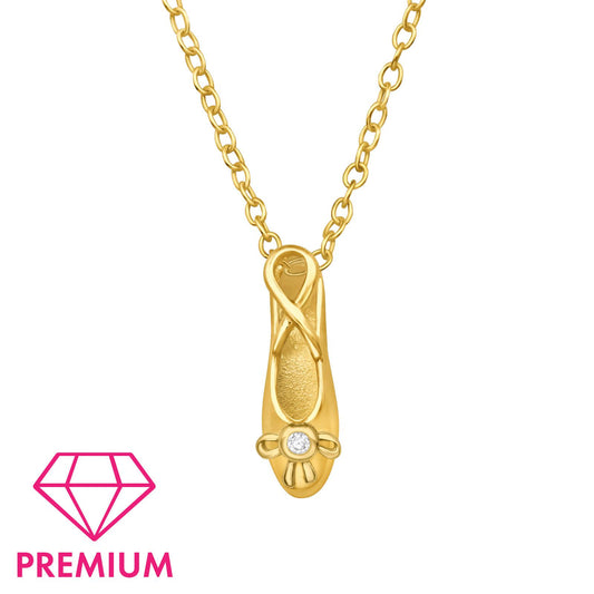 Kinder Halskette Ballettschuh aus 925 Silber