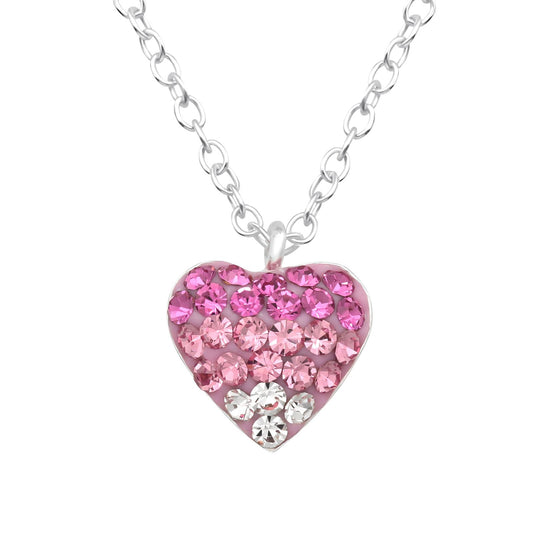 Kinder Halskette Herzen aus 925 Silber