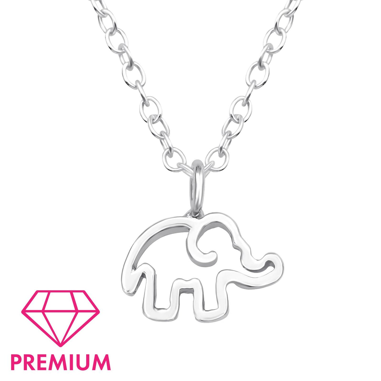 Kinder Halskette Elefant aus 925 Silber
