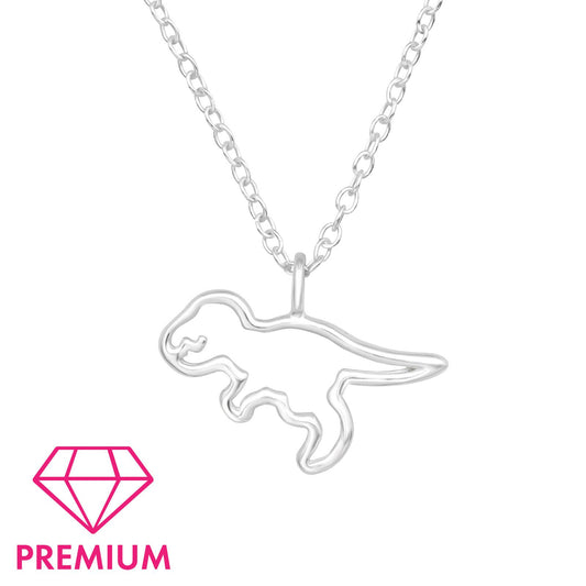 Kinder Halskette Dinosaurier aus 925 Silber