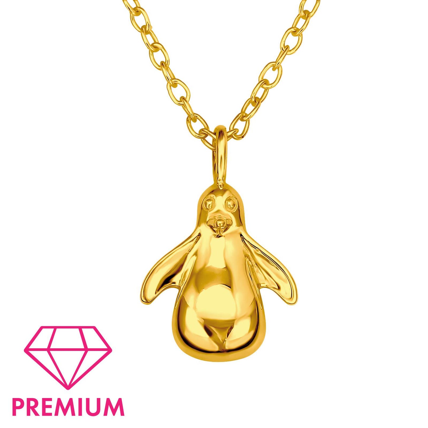 Kinder Halskette Pinguin aus 925 Silber